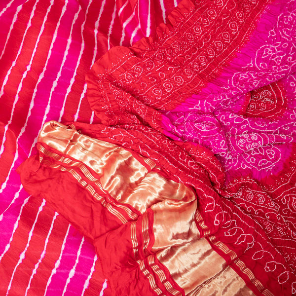 Gulabi Rangrez Leheriya Bandhej Ensemble