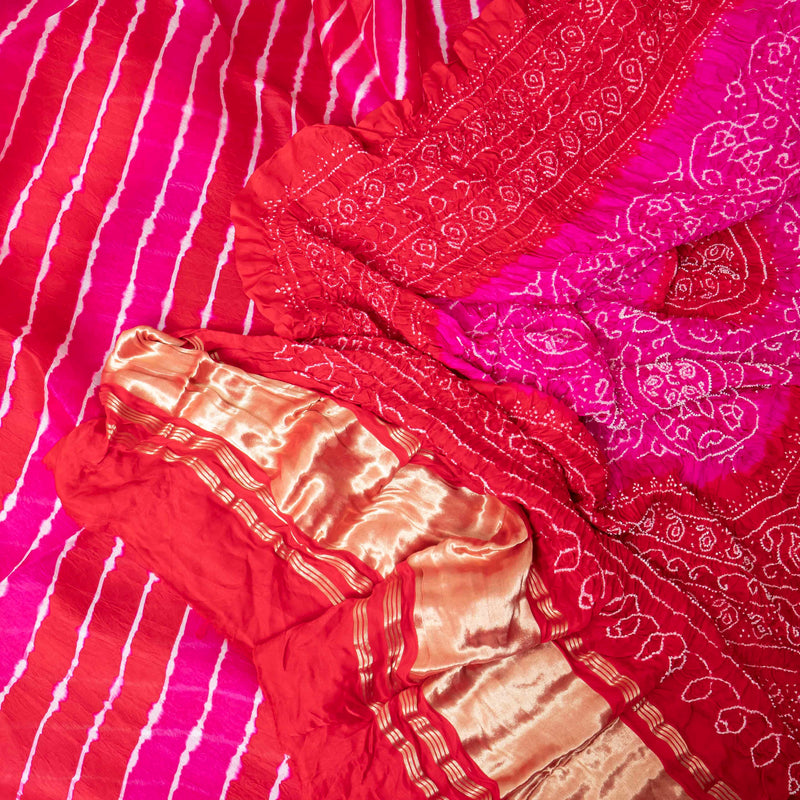 Gulabi Rangrez Leheriya Bandhej Ensemble