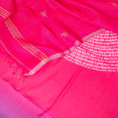 Cotton Multicolour Shibhori Kurta Fabric & Handloom Cotton Linen Stole