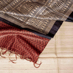 Handloom Tussar Silk Kurta, Bottom Fabric & Handloom Tussar Silk Dupatta