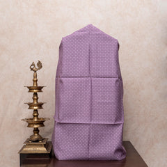 Handwoven Muslin Cotton Jamdani Suit - Lavender