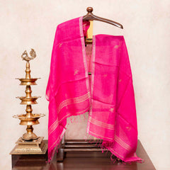 Cotton Multicolour Shibhori Kurta Fabric & Handloom Cotton Linen Stole