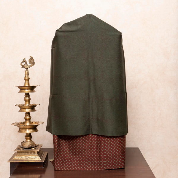 Maheshwari Silk Hand Block Bagh Print Kurta Fabric, Bottom Fabric & Maheshwari Silk Hand Block Bagh Print Dupatta