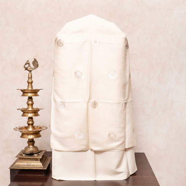 Handloom Muga Silk Kurta & Bottom Fabric With Handloom Banarasi Katan Silk Dupatta