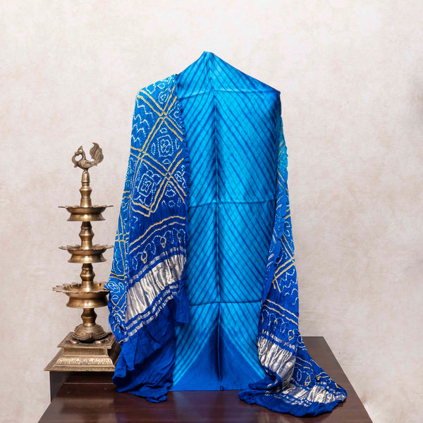 Neelkamal Shibori Bandhej Set