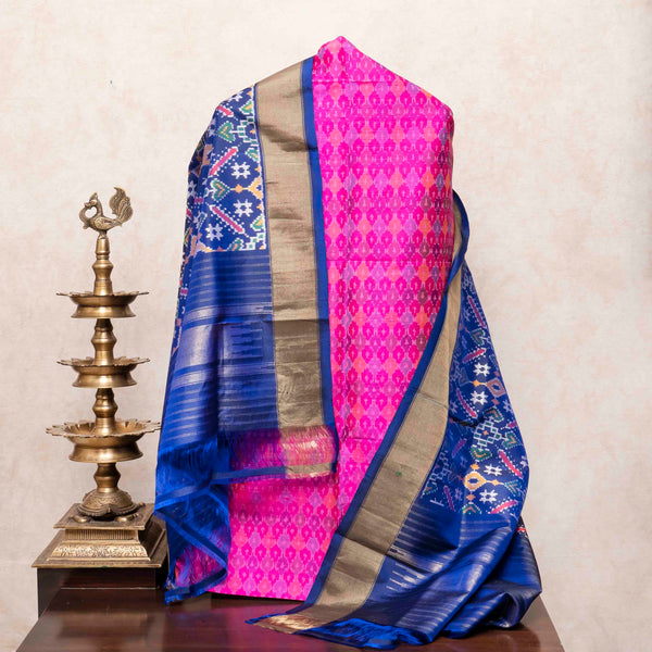 Handloom Raw Silk Ikkat Kurta Fabric & Handloom Hand Weave Mulberry Silk Ikkat Dupatta