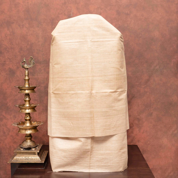 Handloom Khadi Silk Kurta, Bottom Fabric & Handloom Mulberry Silk Ikkat Dupatta