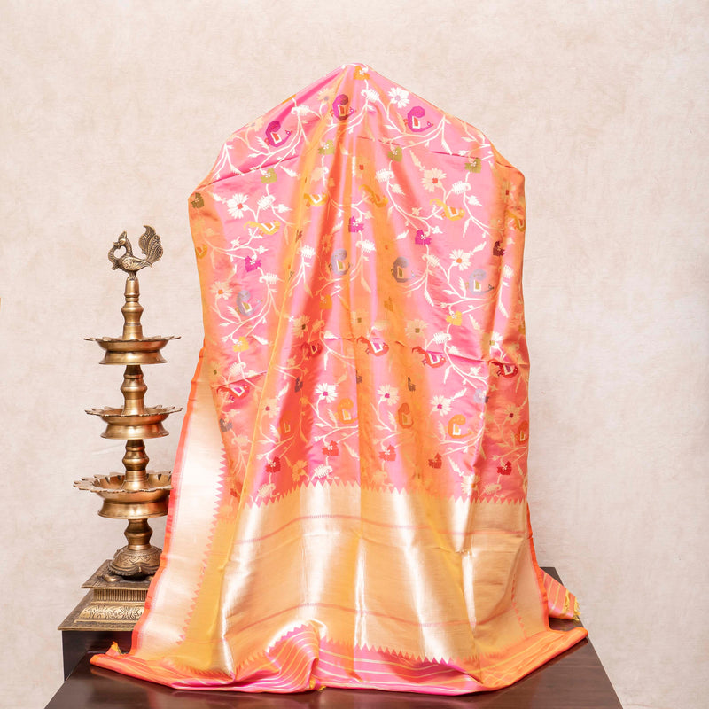 Handloom Muga Silk Kurta & Bottom Fabric With Handloom Banarasi Katan Silk Dupatta