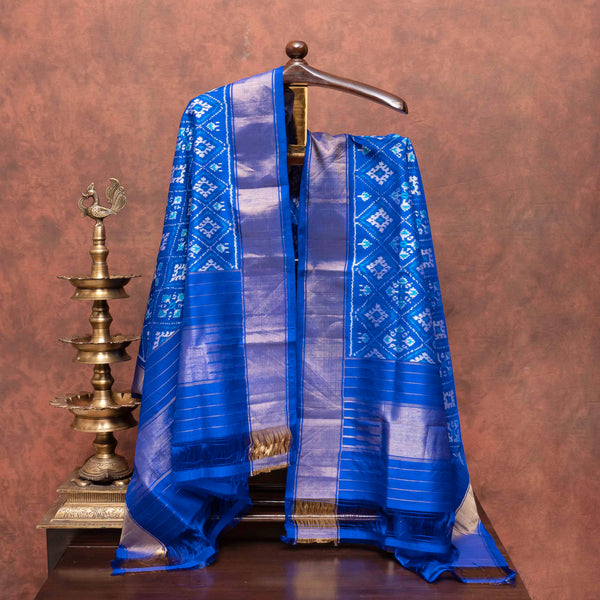 Handloom Khadi Silk Kurta, Bottom Fabric & Handloom Mulberry Silk Ikkat Dupatta