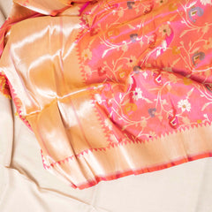 Handloom Muga Silk Kurta & Bottom Fabric With Handloom Banarasi Katan Silk Dupatta