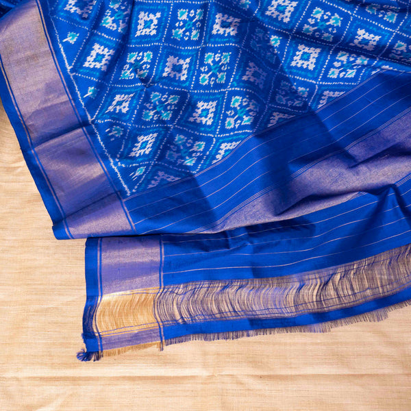 Handloom Khadi Silk Kurta, Bottom Fabric & Handloom Mulberry Silk Ikkat Dupatta