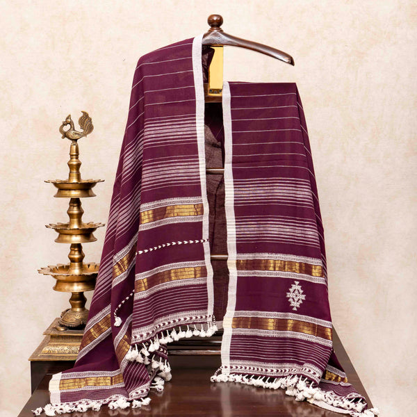 Handloom Kala Cotton Kurta, Bottom Fabric & Handloom Kala Cotton Dupatta