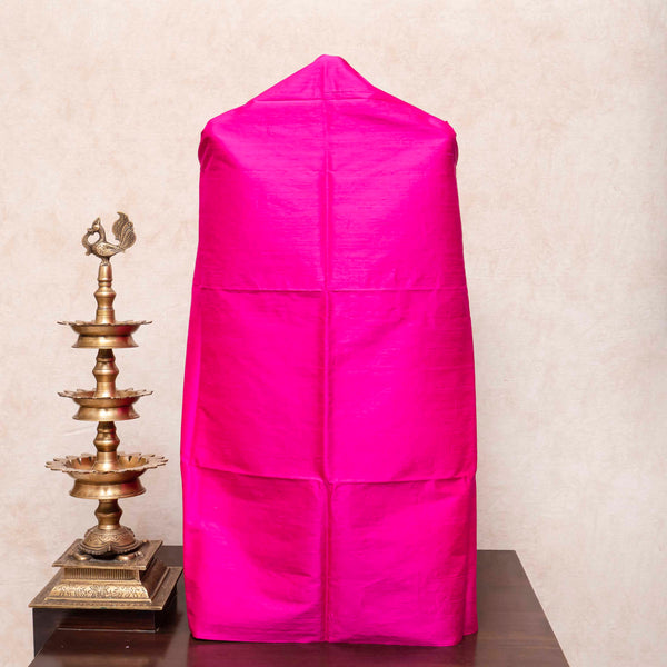 Handloom Raw Silk Kurta Fabric With Kashmiri Hand Embroidery Tussar Silk Dupatta