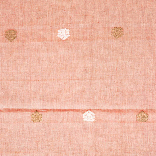 Handloom Cotton Kurta, Bottom Fabric & Handloom Chanderi Silk Dupatta With Chikankari Hand Embroidery