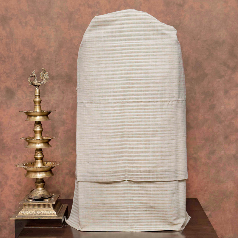 Handloom Khadi Cotton Kurta Bottom Fabric & Handloom Cotton Kota Doria Kalamkari Dupatta