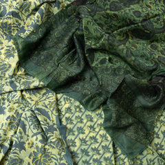 Green Vanaspati Block Printed Cotton Suit Set with Chanderi Silk Dupatta