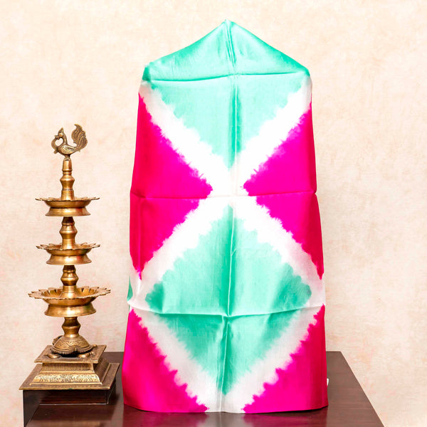 Pure Silk Kurta Fabric With Clamp Dying & Handloom Katan Silk Banarsi Dupatta