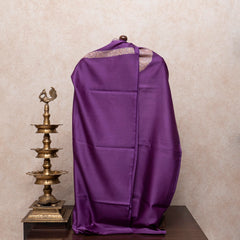 Chanderi Kurta & Dupatta With Kashmiri Sozni Hand Embroidery - Purple