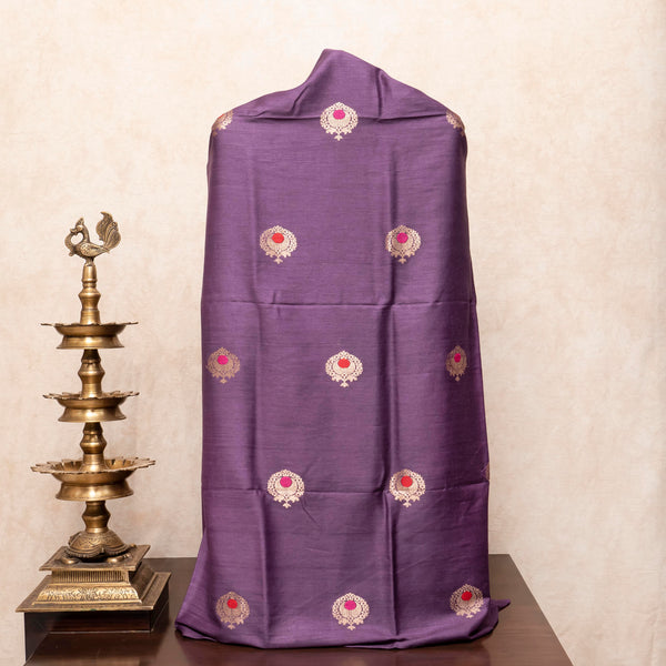 Handloom Handwoven Muga Silk Kurta - Bottom Fabric With Kadwa Weave & Handwoven Muga Silk Dupatta