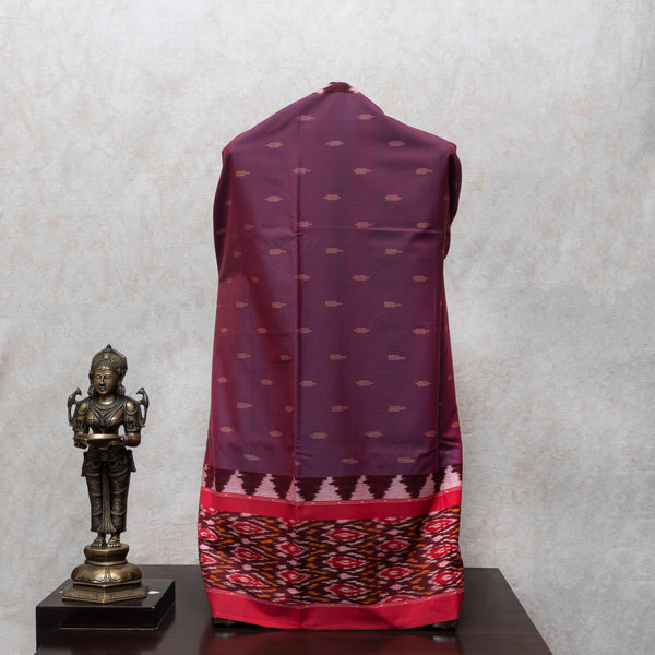 Pure Handloom Ikkat Kurta Fabric With Ikkat Dupatta