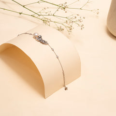 Panther Bracelet With Pearl - 92.5 Silver