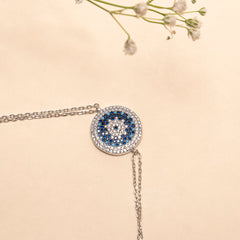 Evil eye bracelet in 92.5 silver