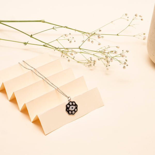 Evil eye pendant - Black