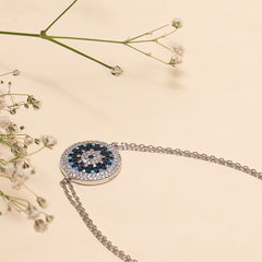 Evil eye bracelet in 92.5 silver