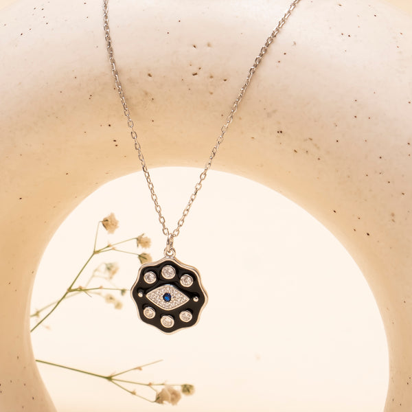 Evil eye pendant - Black