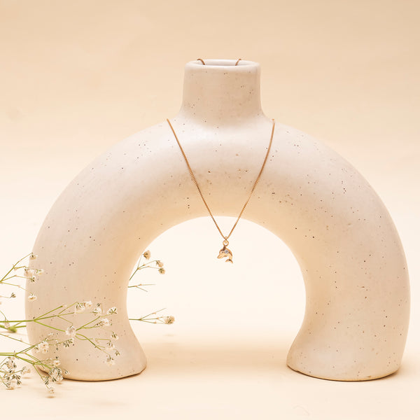 925 Silver - Dolfin Pendant With Earrings