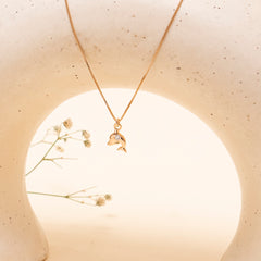 925 Silver - Dolfin Pendant With Earrings