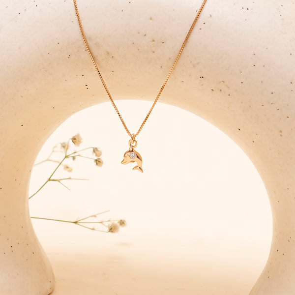 925 Silver - Dolfin Pendant With Earrings
