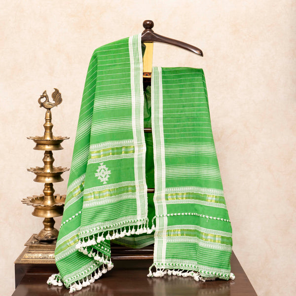 Handloom Kala Cotton Kurta - Bottom Fabric & Handloom Kala Cotton Dupatta