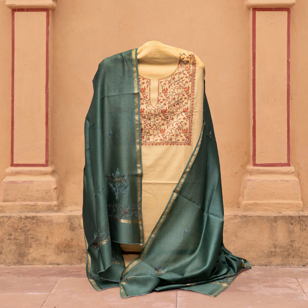 Zari-e-Kashmir – Handloom Grace with Chanderi Charm