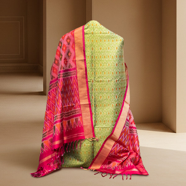 Vrindavan Glow Ikkat Ensemble